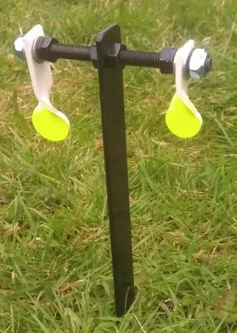 DFU Spinning airgun target. 25mm and 20mm