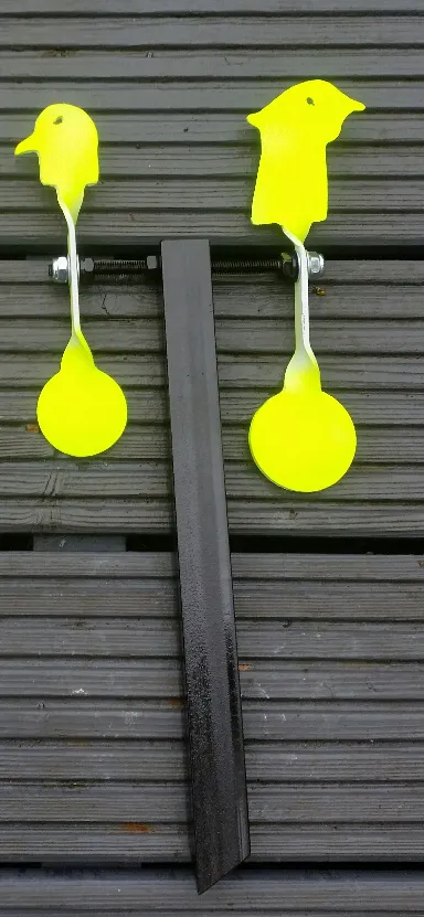 Bird Headshot Double Spinner Airgun Target