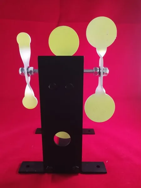 Cordless Resetting Airgun Target with Side Spinners Lrg and SS