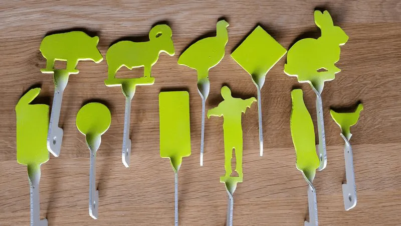 8 pack of corded knockdown targets