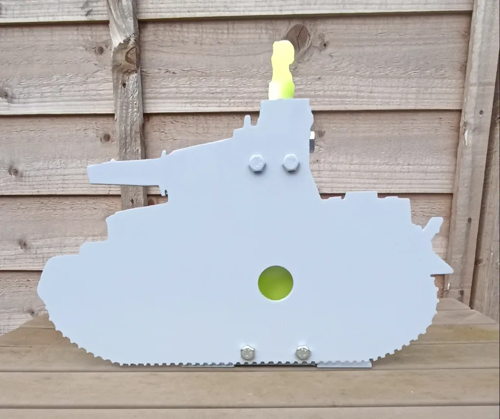 Panza Tank Kill Zone Resetting Airgun Target