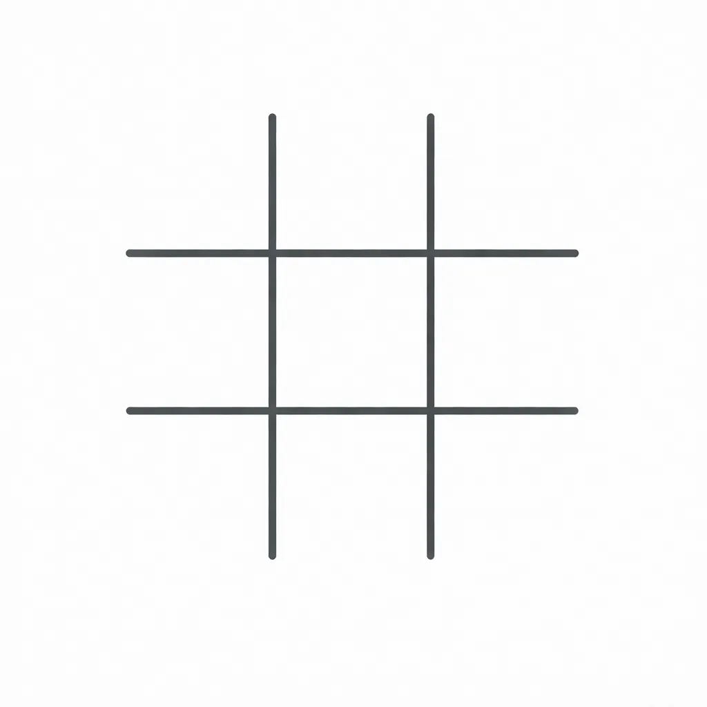 Blank tic tac toe (25, 140mm x 140mm)