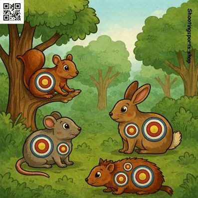 Woodland Animals Targets (25, 140mm x 140mm)