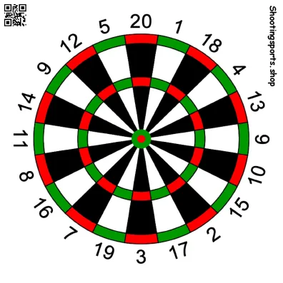 Dartboard - Paper 17cm x 17cm
