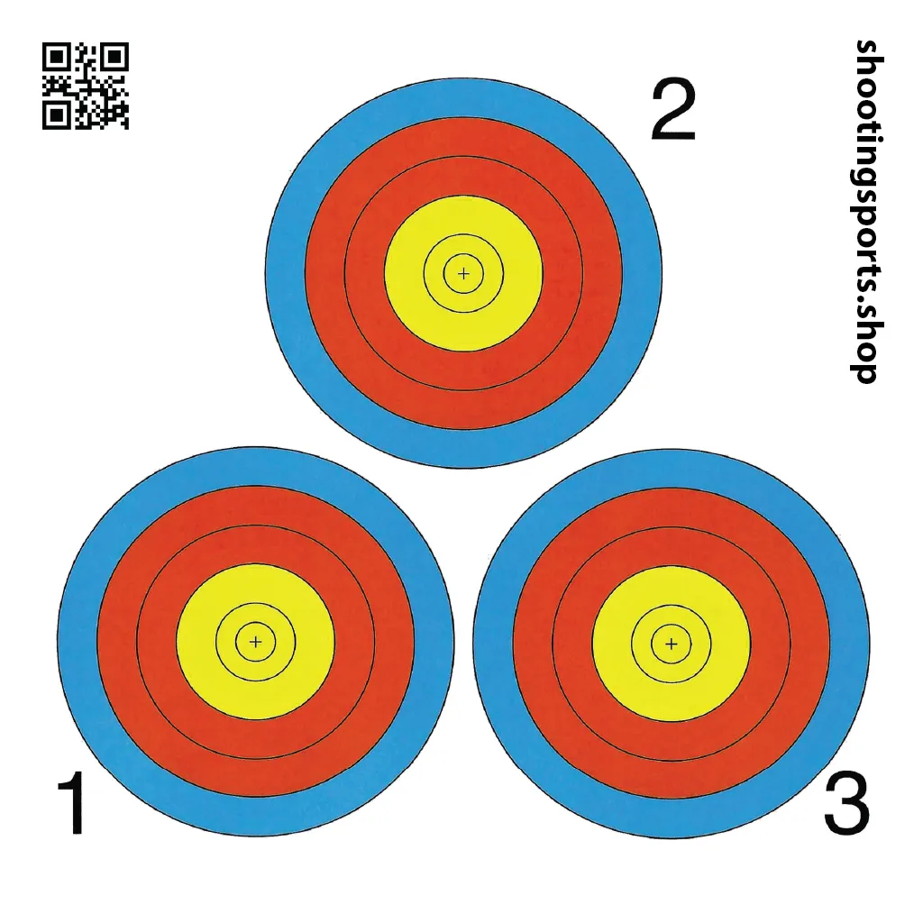 [SSSTGT0004C] 3 spot Targets - Paper 17cm x 17cm Packs (1)