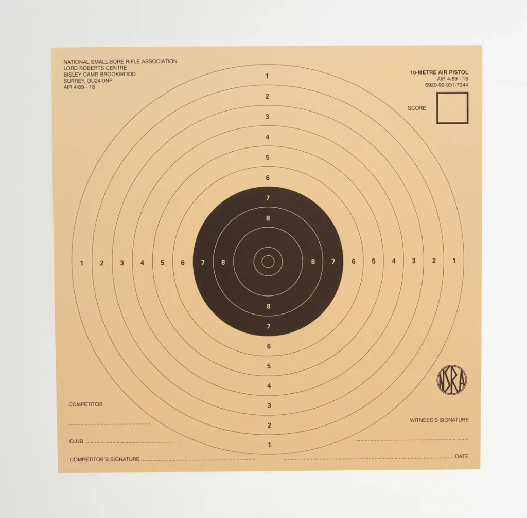 NSRA Air 4/89-18 (10M 1 Target Air Pistol) Packs