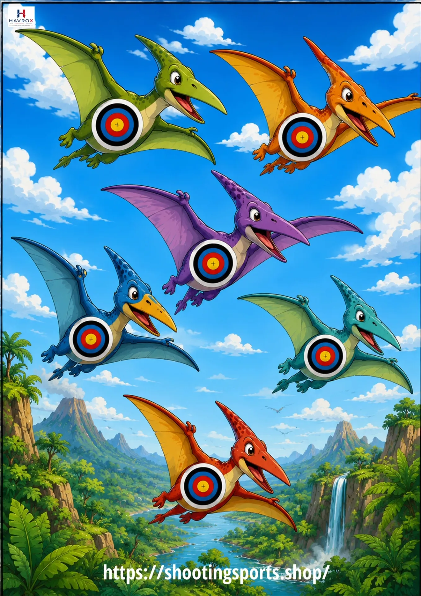 Flying Dino Targets Packs